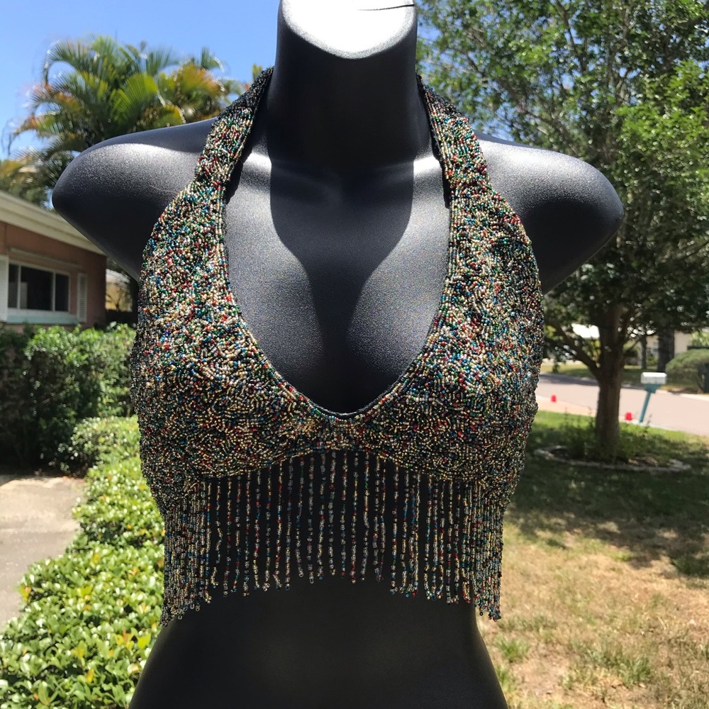 Beaded bra top